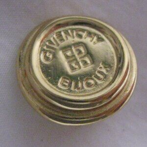 Givenchy Gold Plated 4 Gs Bijoux Classic Round Earrings Quite Luxury